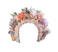 MUUYYI Elegantes diademas para el pelo con flores para mujer, hermoso tocado de flores, delicado adorno floral para amantes de la moda