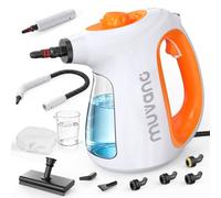 Muvano Limpiador de vapor manual con calentamiento rápido de 10 segundos, 1300 W de alta presión para todo tipo de limpiador de vapor de mano con depósito de agua de 550 ml, 3 bares, para coche
