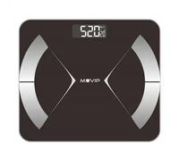 Muvip body muscle bascula de baño digital bluetooth - pantalla lcd - plataforma de cristal templado - 10 memorias - peso max. 180kg - auto apagado