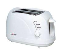 Muvip tostadora de pan 750 W para 2 rebanadas, 6 niveles de tostado, descongelar y recalentar