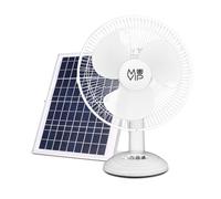 Muvip ventilador de sobremesa solar - 15w - 3 velocidades - bateria de