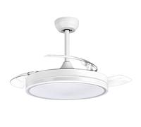 Muvip ventilador de techo retractil - 30w - luz led hasta 6000k - temp