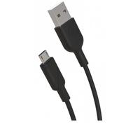 Muvit Cable USB a MicroUSB Macho/Macho 20cm Negro