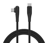 Muvit Cable USB C a USB C 60W 1.2M, Carga Rápida Transferencia 480Mbps, Cable Cargador Tipo C con Angulado para iPhone 17/16 Pro Max/15, MacBook Pro, iPad Pro/Air, Galaxy S25/S24