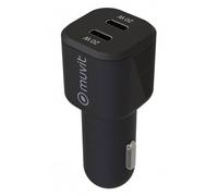 Cargador De Coche Tipo C Pd 20w + Tipo C Pd 20 W Negro Muvit For Change