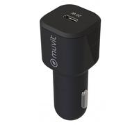 Muvit Cargador de Coche USB-C 20W Negro