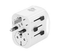 Muvit for change adaptador universal de viaje 2 usb-a + usb-c 15w