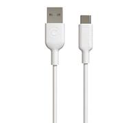 muvit for Change Cable USB a Tipo C 3A 0.2m Blanco