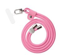 Muvit For Change Colgante Universal con Soporte Transparente + Cordón Color Rosa