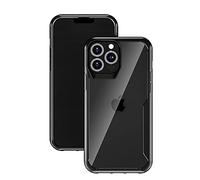 Funda muvit shockproof 2m para apple iphone 13 pro transparente - negra