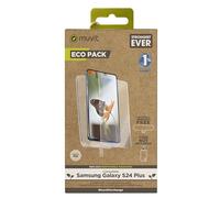 Funda muvit para samsung galaxy s24 ultra + protector de pantalla vidrio templado plano