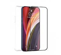 Funda muvit para iphone 13 pro + protector pantalla vidrio templado plano marco negro