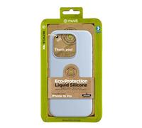 Funda muvit recycletek liquid silicone para apple iphone 16 pro azul cielo