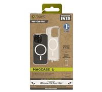 Muvit for Change Funda recycletek Magsafe Compatible con Apple iPhone 15 Pro Transparente