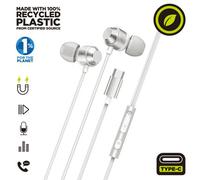 Muvit For Change M32 Auriculares Estéreo USB-C Magnéticos Blancos