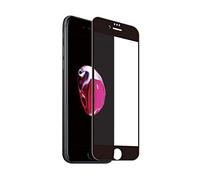 muvit for change protector pantalla compatible con Apple iPhone SE/8/7 vidrio templado plano marco negro