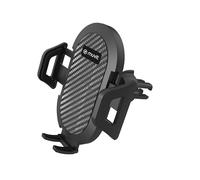 muvit for Change Soporte Coche Universal Salida Aire hasta 7" ó 9.5cm Ancho Negro, sujeción Rejilla 2 Ganchos + Pinza