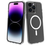 Funda muvit recycletek magsafe para apple iphone 15 plus transparente