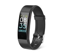 Pulsera De Actividad Muvit Io Health Tensio Lite Negra - Lcd Táctil Color 2.44 Cm - Bt 4.0 - Pulsómetro - Presión Sanguínea - Notificaciones - Bat. 80