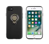 Muvit MUBKC0993 - Carcasa Ring magnetica para Apple iPhone 8/7, Color Negro