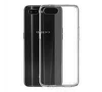 Muvit Pack OPPO RX17 Neo Funda Cristal Soft Transparente + Protector Pantalla Vidrio Templado Plano Marco Negro