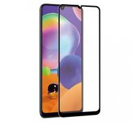 Muvit Protector de Pantalla Cristal Templado Plano Marco Negro para Samsung Galaxy A31