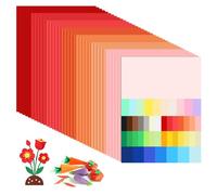 MUWINC Cartulinas Rojas Degradado A4-35 Hojas 180g/m² Folios De Colores, para Decoración Festiva y Tarjetas Artesanales