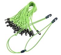 MUWINC Gomas elásticas con Ganchos para Lona - 18 Piezas Pulpos elásticos multifuncionales, 26cm Cuerdas de Amarre, para Camping y Transporte(Verde)