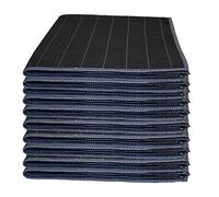 Muxel Gamuza de bambú para pulir cristal, sin rayas, paño de microfibra, juego de 10 piezas