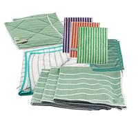 Muxel Paño de bambú Mega Set - para limpiar cristales y ventanas sin rayas - con un paño seco, almohadillas de limpieza pequeñas y grandes y 3 paños de bambú