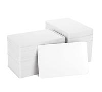 MUXHEL 200 Unidades de Tarjetas PVC en Blanco CR80 - Tarjetas de Identificación de Plástico para Negocios, Compatibles Con Impresoras de Identificación - 30