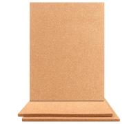 MUXHEL 3 placas de corcho, 40 x 30 cm, placa de corcho de 10 mm, pared de corcho, tablón de anuncios de corcho, salvamanteles de corcho, corcho para manualidades, alfombrilla de corcho, para