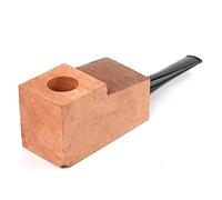 MUXIANG Bloque de madera preperforado listo para fumar pipa de tabaco DIY tallando su propia forma favorita diseño AA0350