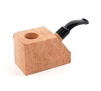 MUXIANG Bloque de madera preperforado listo para fumar pipa de tabaco DIY tallando su propio diseño de forma favorita AA0346