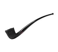 MUXIANG Churchwarden Tubo de tabaco para fumar con raíz, rústica, incluye kit de limpieza, soporte para tuberías, bolsa de tabaco, filtro de metal etc.(AA0334K01)