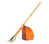 MUXIANG Pipa de tabaco de bambú Chaoyantong Pipa de tabaco tradicional chino Patrimonio cultural inmaterial AL0031