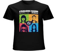 MUXIAOQI Atarashii Gakko No Leaders Portraits Grunged Men's T Shirt Unisex Casual Graphic Tops Black XXL