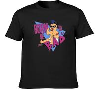 MUXIAOQI Born to Be Bad T Shirt Graphic Unisex Casual Graphic Tops Black S
