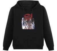 MUXIAOQI Death 'Human' Hoody with Drawing Pocket Hoody Unisex Ptinted Hoodies Long Sleeve Men's Hooded with Pocket Black S