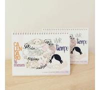 MUXOTE - 2X Calendario Escritorio 16 Meses (Septiembre 2025 a Diciembre 2026) - Mesa y Sobremesa - Motivacional en Español -【+2 BONUS Extra】- Espacio para Anotar ¡QUE REGALO! (2X Calendario 16Meses)