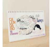 MUXOTE - Calendario Escritorio 16 Meses (Septiembre 2025 a Diciembre 2026) - Mesa y Sobremesa - Motivacional en Español - 【+2 BONUS Extra】- Espacio para Anotar - ¡QUE REGALO! (1X Calendario 16Meses)