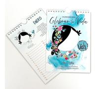 MUXOTE - Calendario Perpetuo Recordatorio - Cumpleaños, Aniversarios y Fechas Especiales - Para Familia, Amigos y Compañeros - A5 para Colgar en Pared - Español - Para regalar o regalar(te) lo