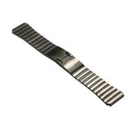 MUXUMAO Correa de reloj de acero inoxidable de 22 mm for hombre y mujer, con hebilla de liberación rápida, compatible con pulseras de metal universales.(Titanium 1)