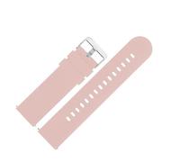 MUXUMAO Correa de reloj de goma de silicona enlatada de 22 mm, pulsera transpirable, correa de reloj for deportes al aire libre(Pink)
