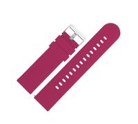 MUXUMAO Correa de reloj de goma de silicona enlatada de 22 mm, pulsera transpirable, correa de reloj for deportes al aire libre(Purple)
