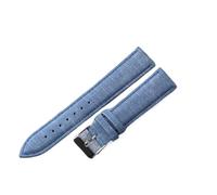 MUXUMAO Correa de reloj de nailon universal for mujer, 10 mm, 12 mm, 14 mm, 16 mm y 18 mm, correa de repuesto de lona.(Blue,10mm)