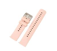 MUXUMAO Correa de reloj de silicona suave de 22 mm con liberación rápida y pulseras universales.(Pink)