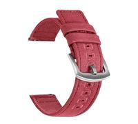 MUXUMAO Correa deportiva de nailon for reloj de mujer y hombre, de 18 mm, 20 mm y 22 mm, estilo militar.(Red,18mm)