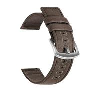 MUXUMAO Correa deportiva de nailon for reloj de mujer y hombre, de 18 mm, 20 mm y 22 mm, estilo militar.(Brown,18mm)