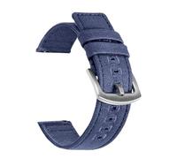 MUXUMAO Correa deportiva de nailon for reloj de mujer y hombre, de 18 mm, 20 mm y 22 mm, estilo militar.(Blue,18mm)